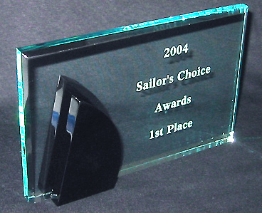 Jade Acrylic Sailing Trophies